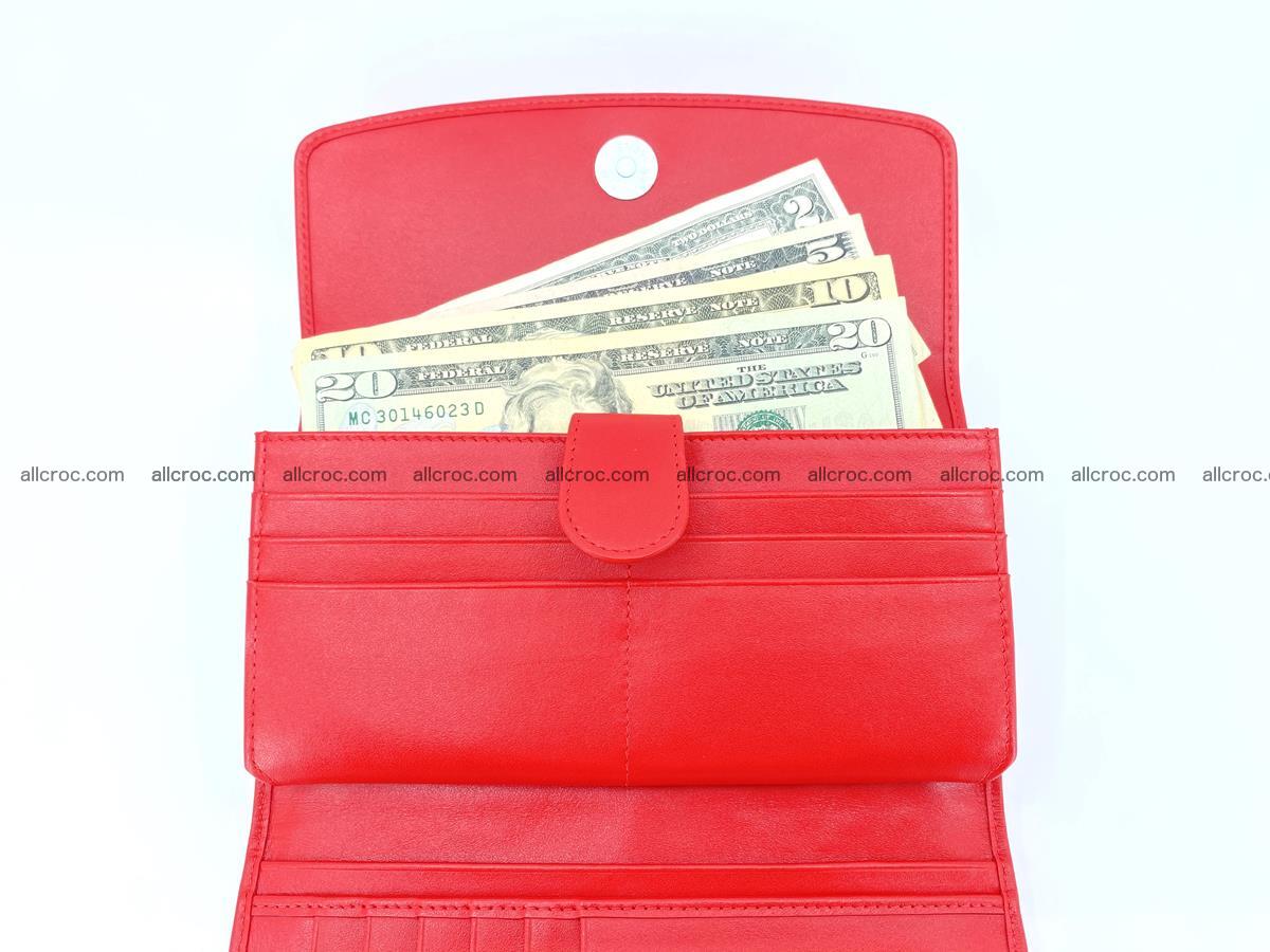 Genuine Crocodile skin trifold wallet, long wallet for women 455 Foto 5