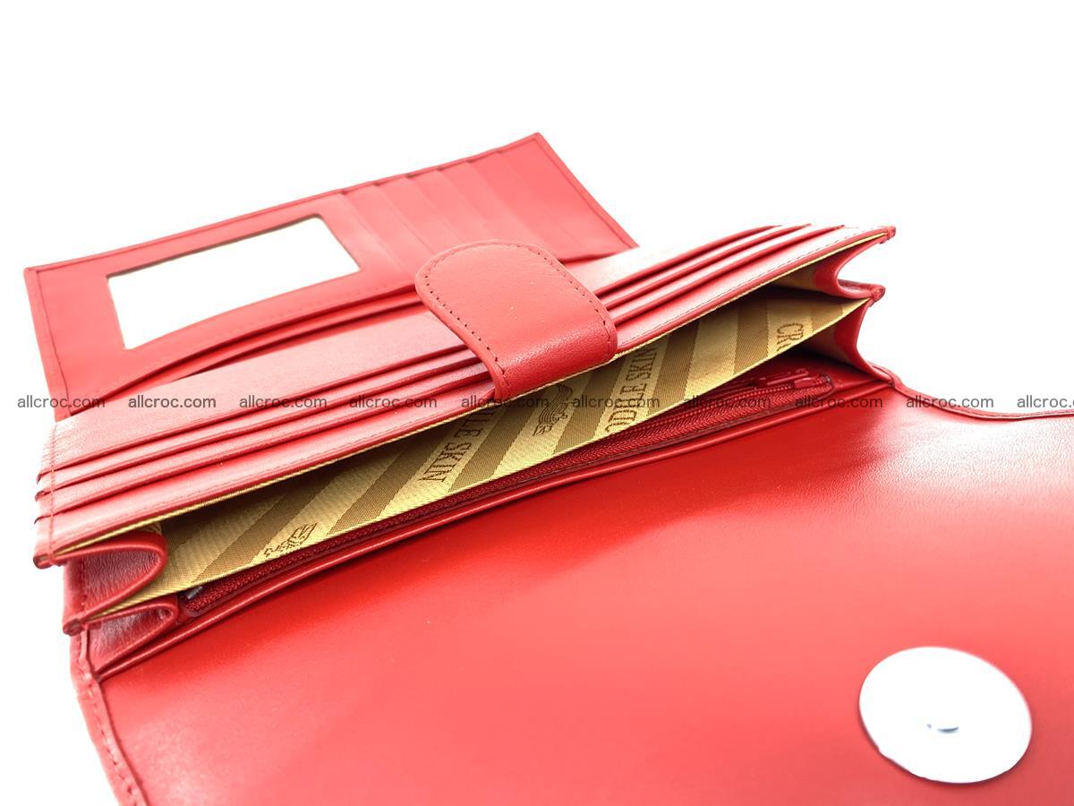 Genuine Crocodile skin trifold wallet, long wallet for women 455 Foto 6