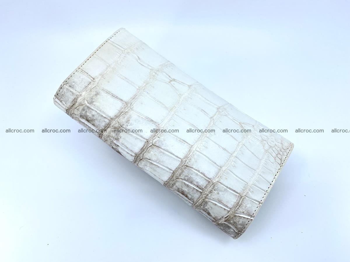 Genuine Crocodile skin trifold wallet, long wallet for women 460 Foto 3
