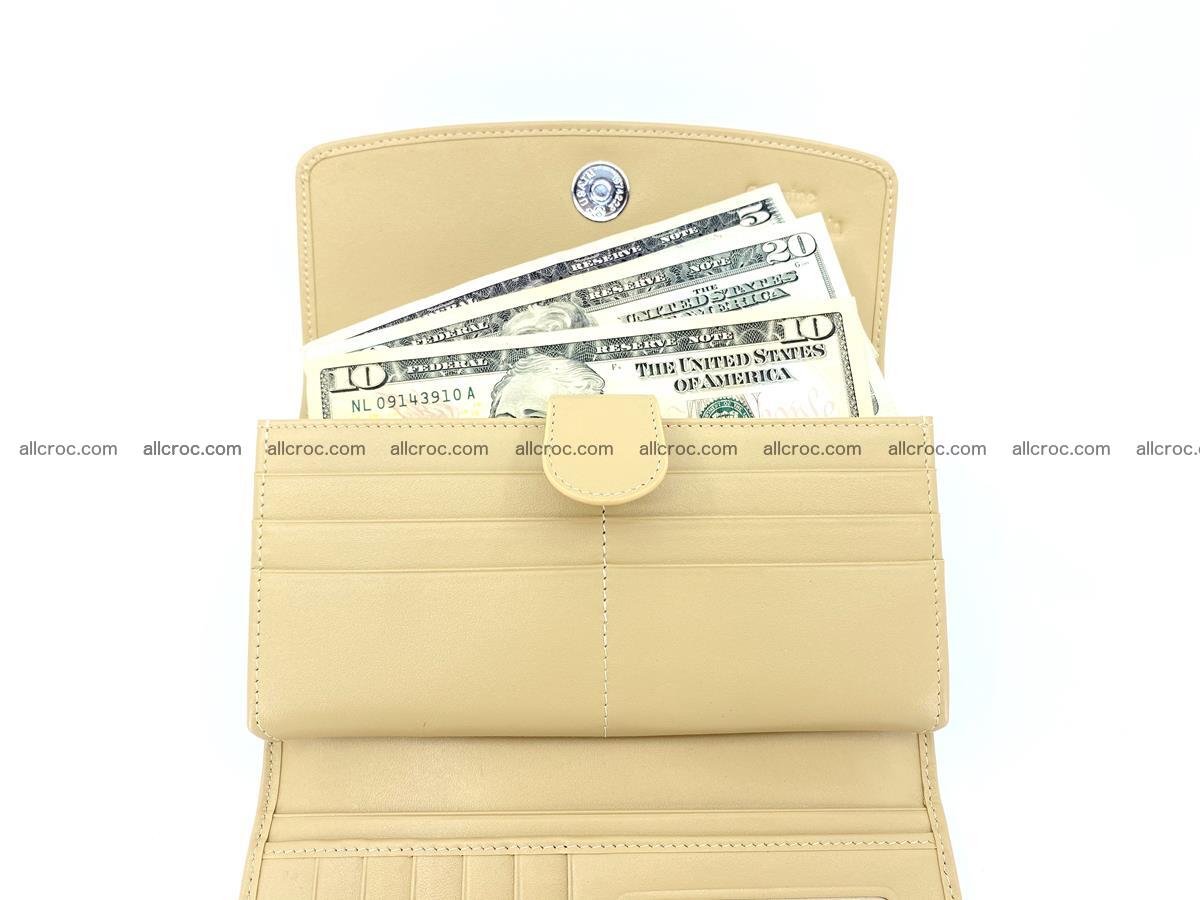 Genuine Crocodile skin trifold wallet, long wallet for women 476 Foto 5