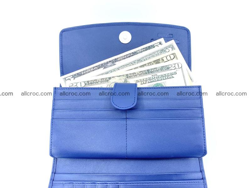 Genuine Crocodile skin trifold wallet, long wallet for women 471
