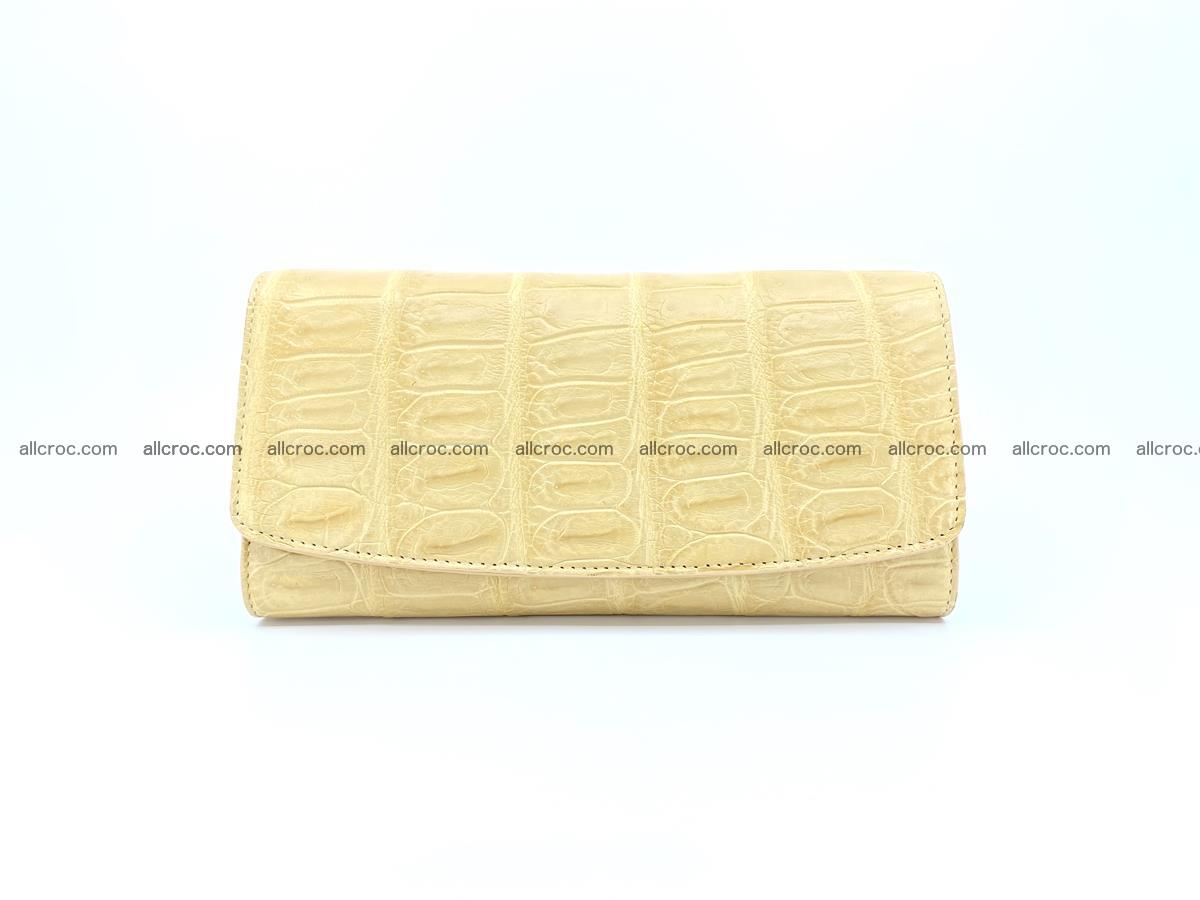 Genuine Crocodile skin trifold wallet, long wallet for women 476 Foto 0