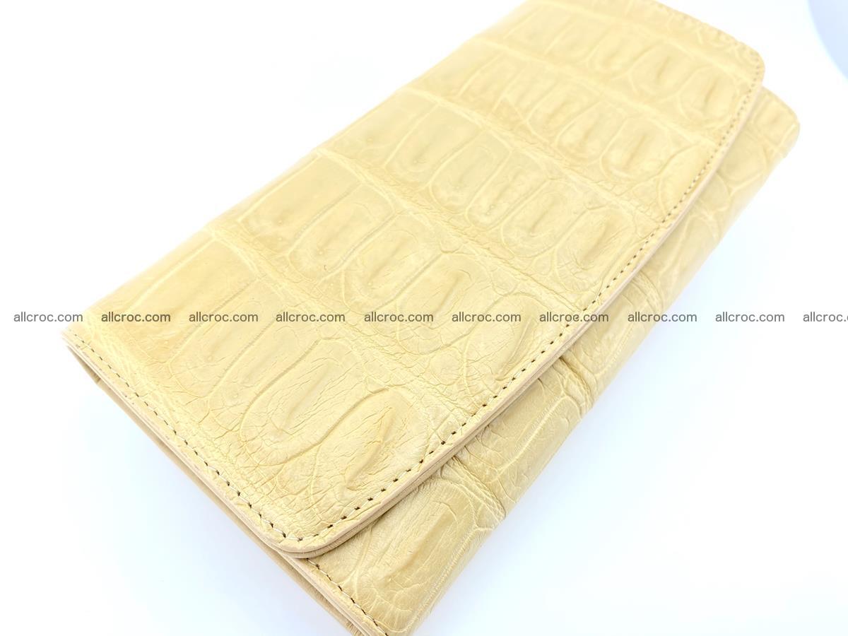 Genuine Crocodile skin trifold wallet, long wallet for women 476 Foto 2