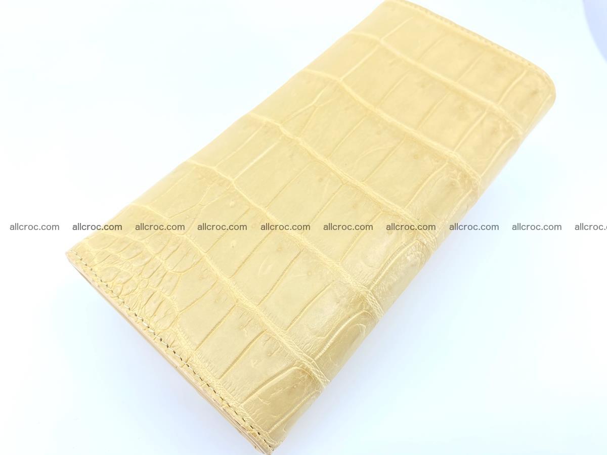 Genuine Crocodile skin trifold wallet, long wallet for women 476 Foto 3