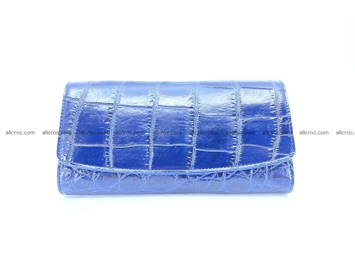 Genuine Crocodile skin trifold wallet, long wallet for women 471 Foto 0