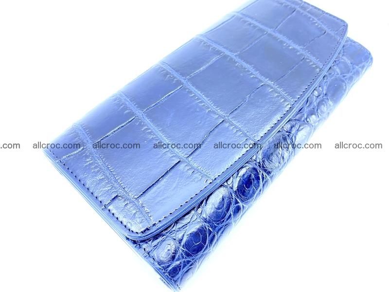 Genuine Crocodile skin trifold wallet, long wallet for women 471