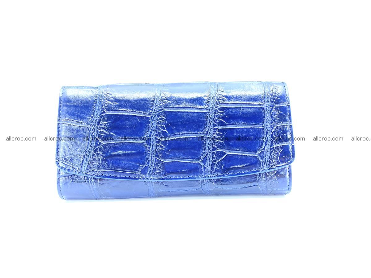 Genuine Crocodile skin trifold wallet, long wallet for women 468 Foto 0