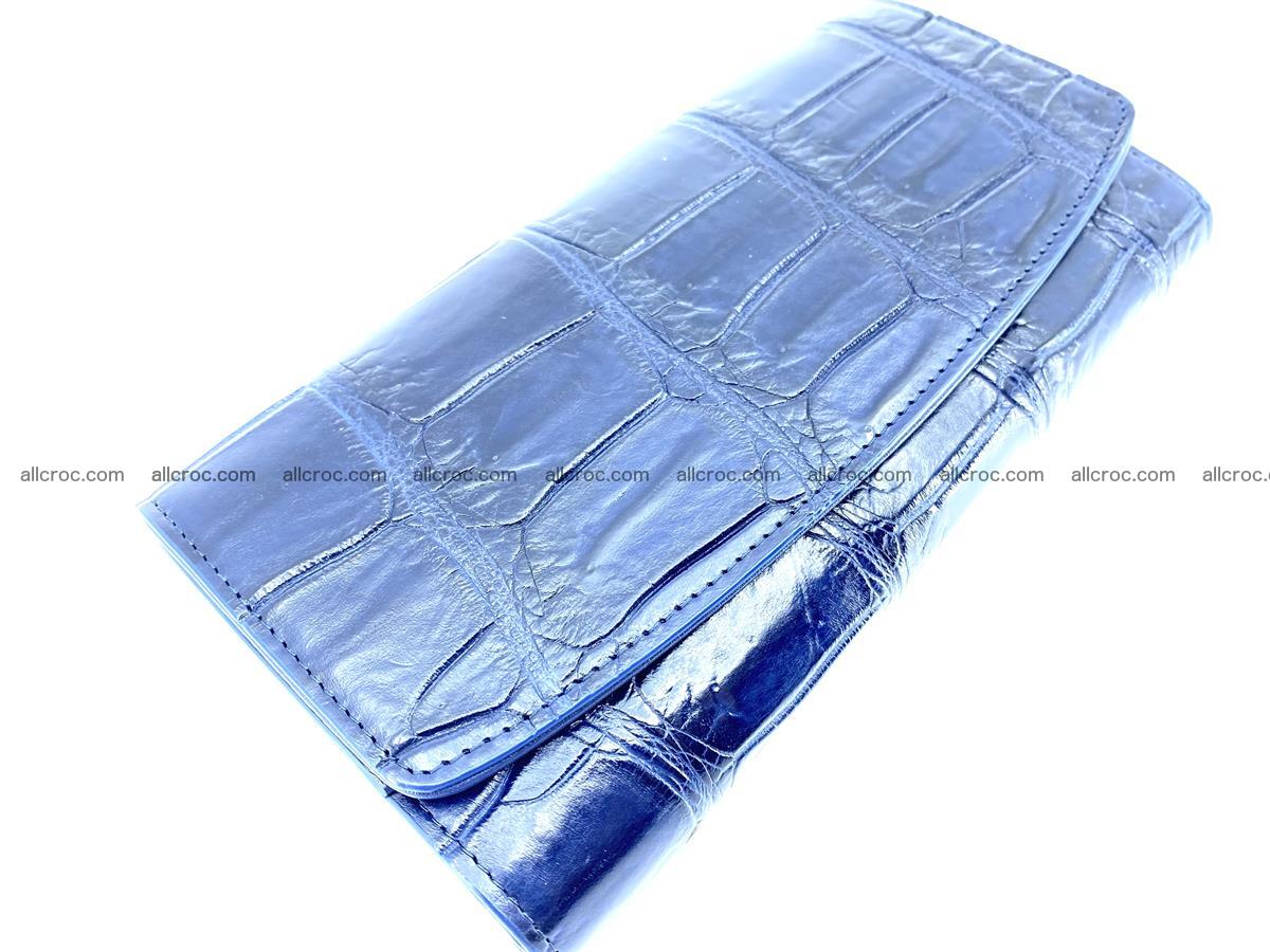 Genuine Crocodile skin trifold wallet, long wallet for women 468 Foto 2