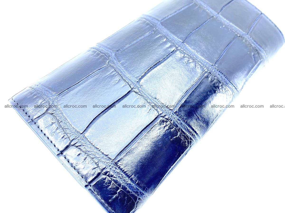 Genuine Crocodile skin trifold wallet, long wallet for women 468 Foto 3