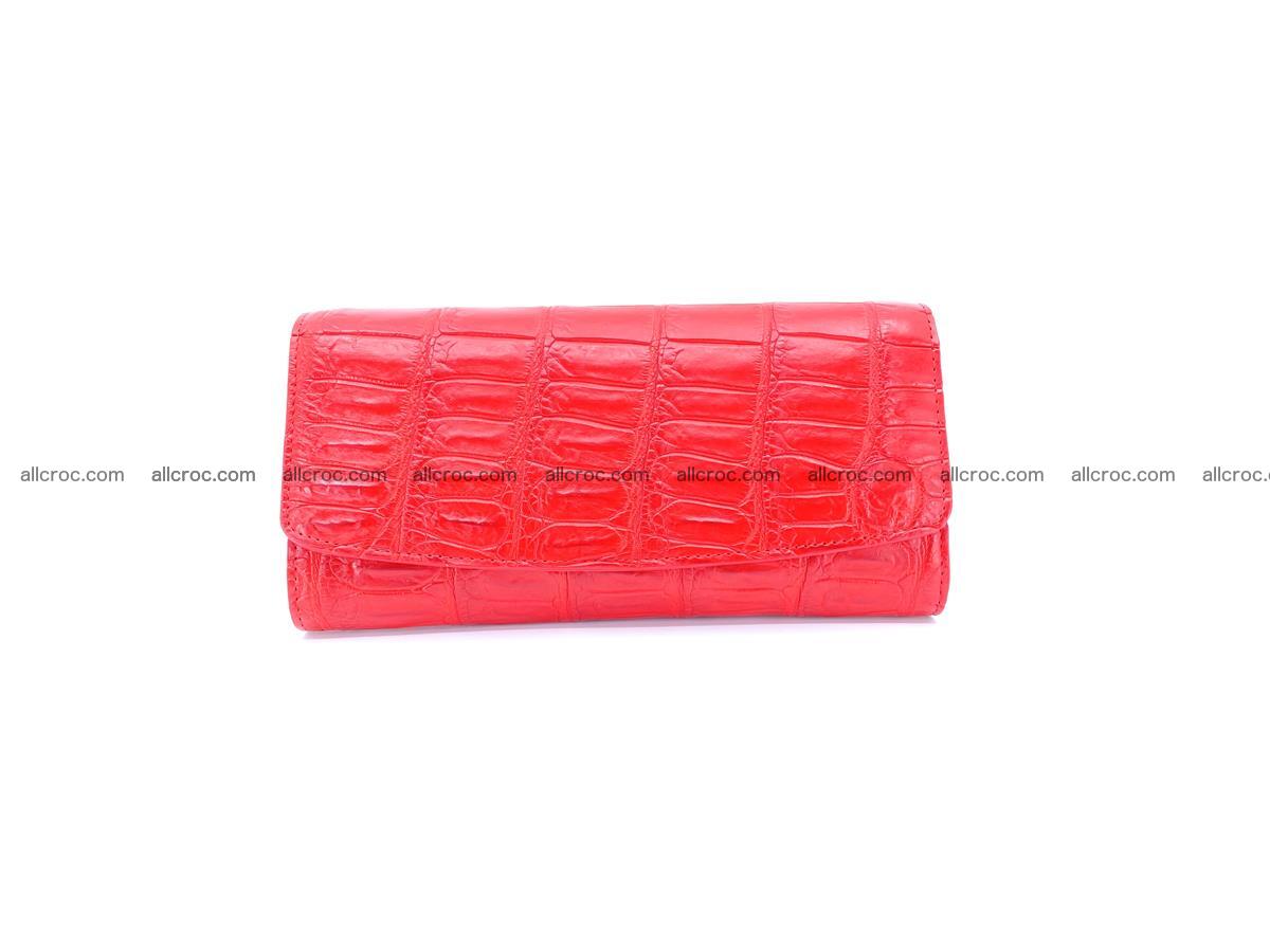 Genuine Crocodile skin trifold wallet, long wallet for women 456 Foto 0