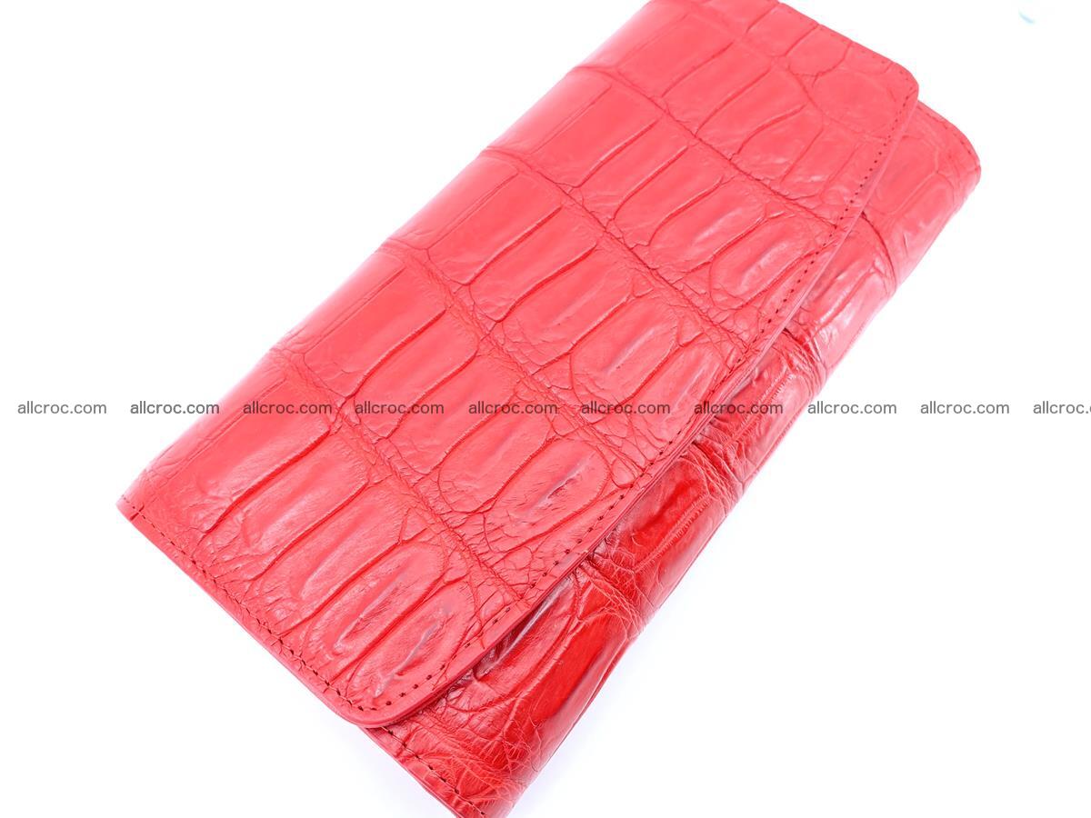 Genuine Crocodile skin trifold wallet, long wallet for women 456 Foto 2