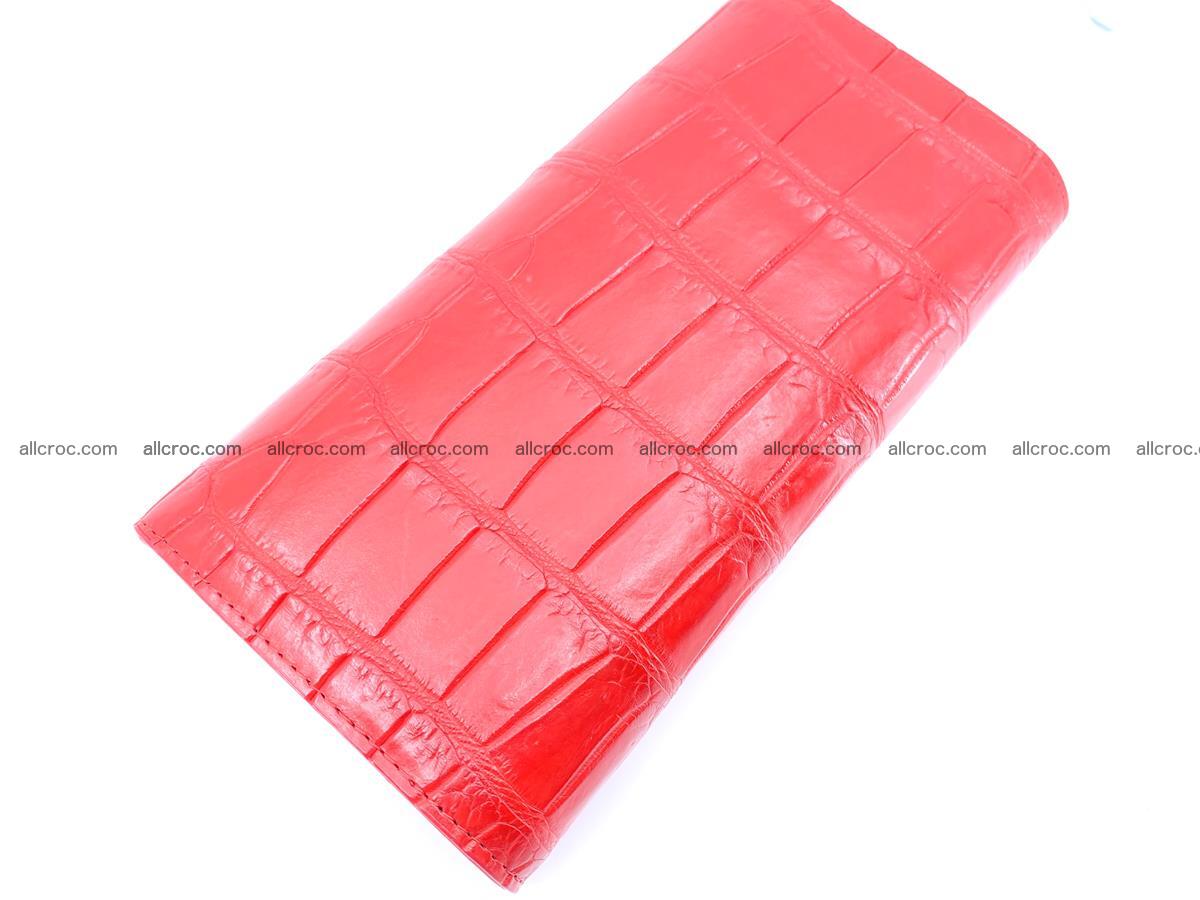 Genuine Crocodile skin trifold wallet, long wallet for women 456 Foto 3