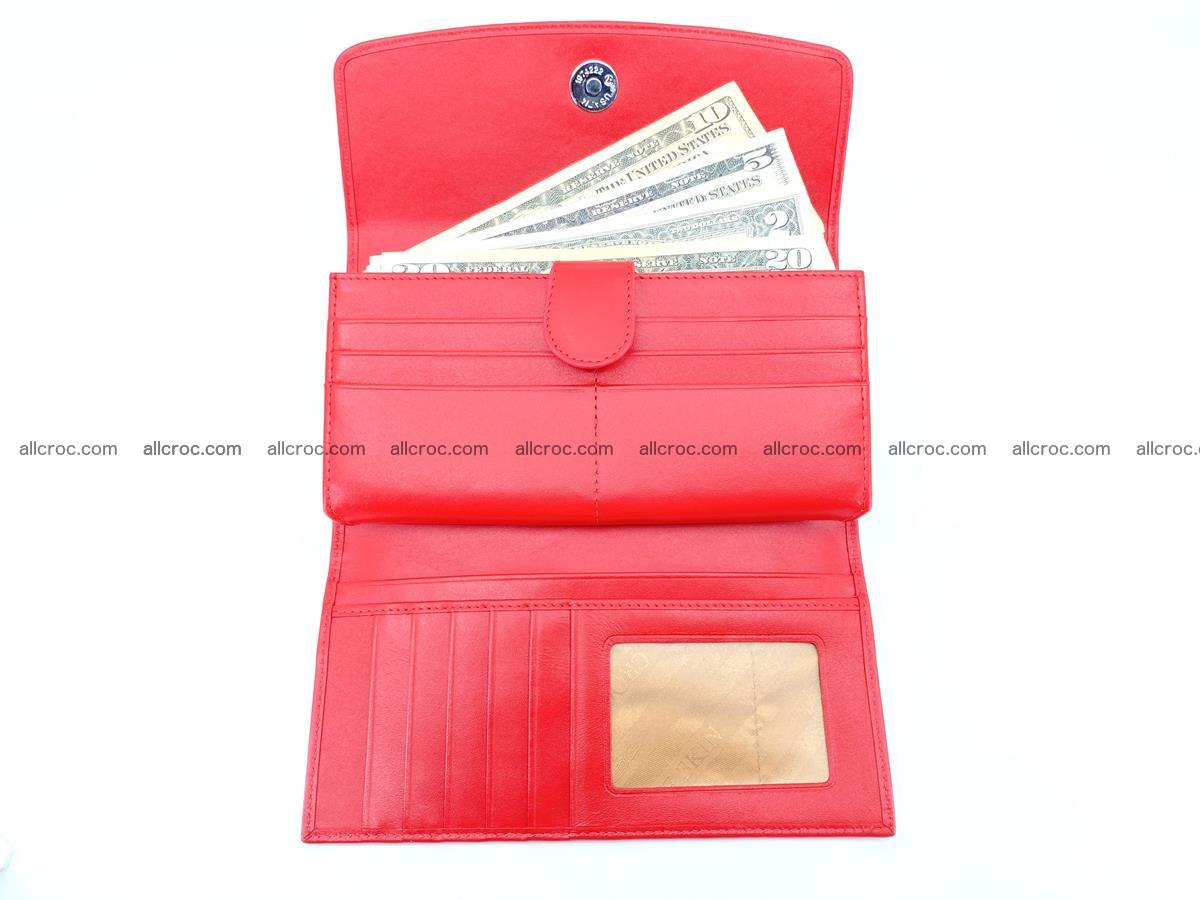 Genuine Crocodile skin trifold wallet, long wallet for women 456 Foto 4
