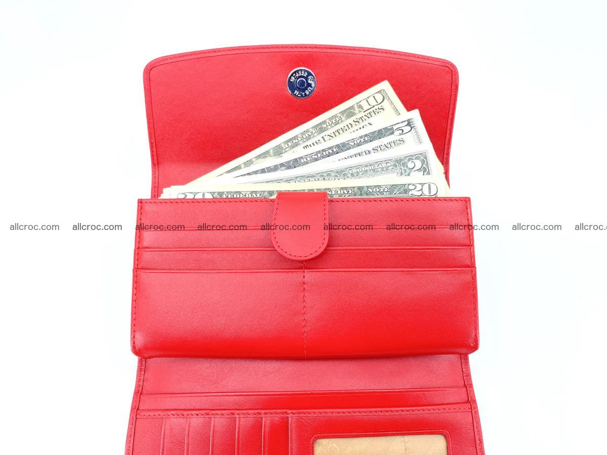 Genuine Crocodile skin trifold wallet, long wallet for women 456 Foto 5