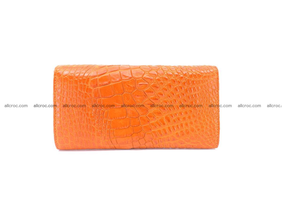 Genuine Crocodile skin trifold wallet, long wallet for women 481 Foto 1
