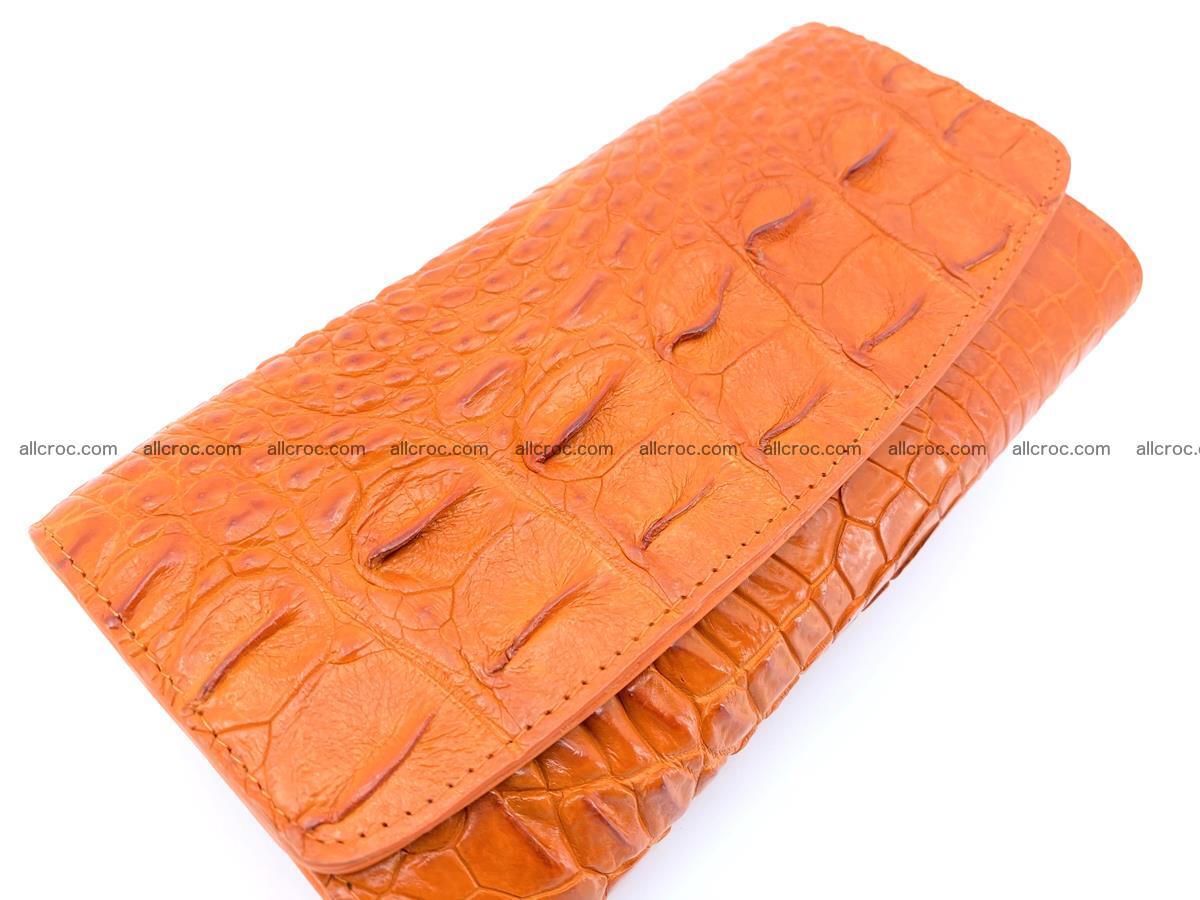 Genuine Crocodile skin trifold wallet, long wallet for women 481 Foto 2
