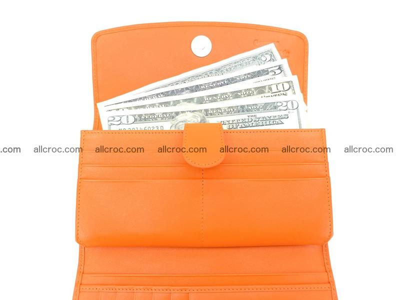 Genuine Crocodile skin trifold wallet, long wallet for women 481