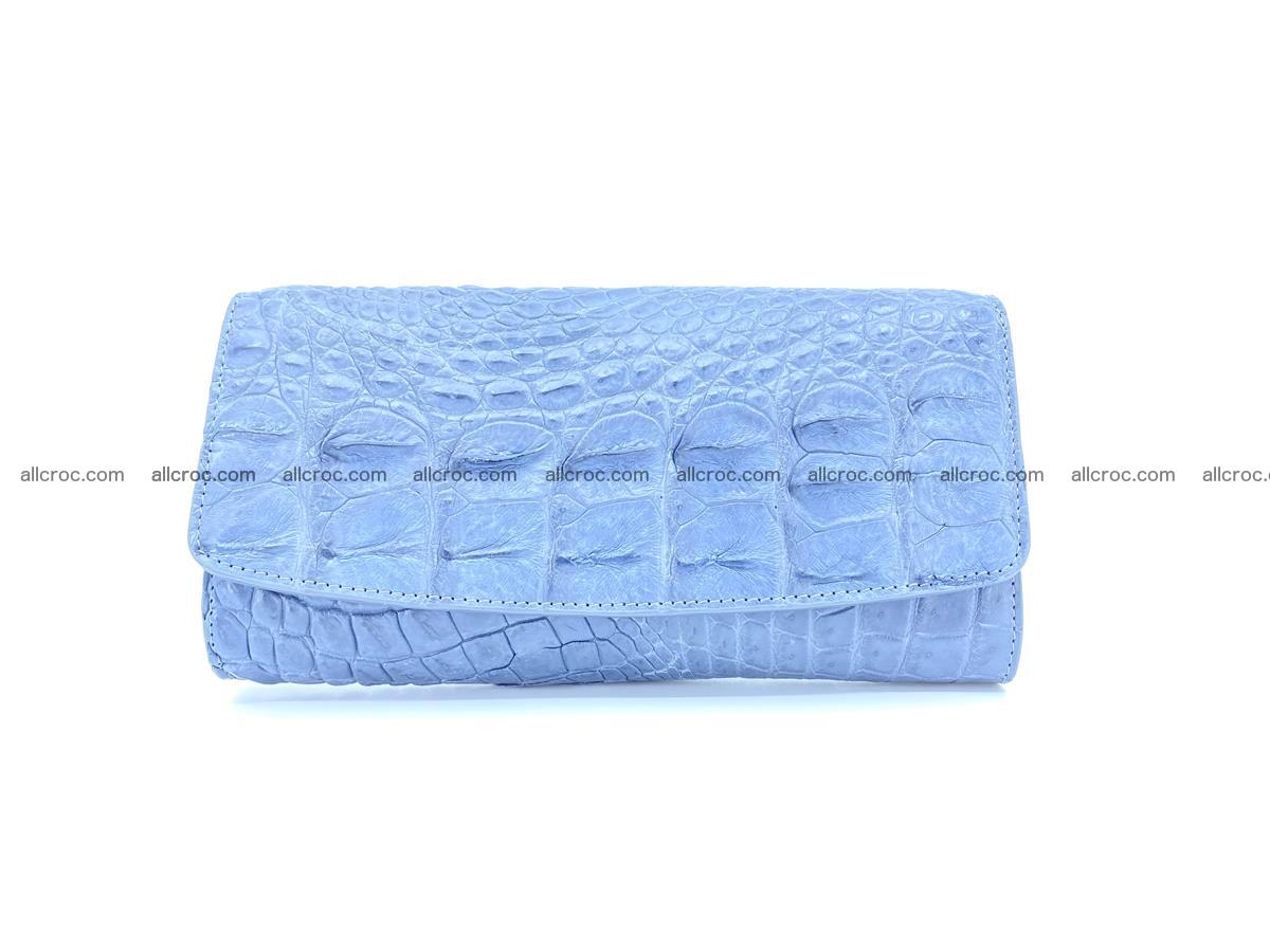 Genuine Crocodile skin trifold wallet, long wallet for women 475 Foto 0