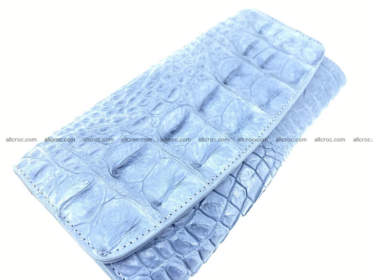 Genuine Crocodile skin trifold wallet, long wallet for women 475 Foto 2