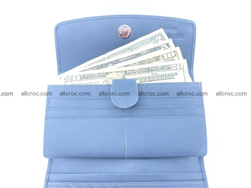 Genuine Crocodile skin trifold wallet, long wallet for women 475