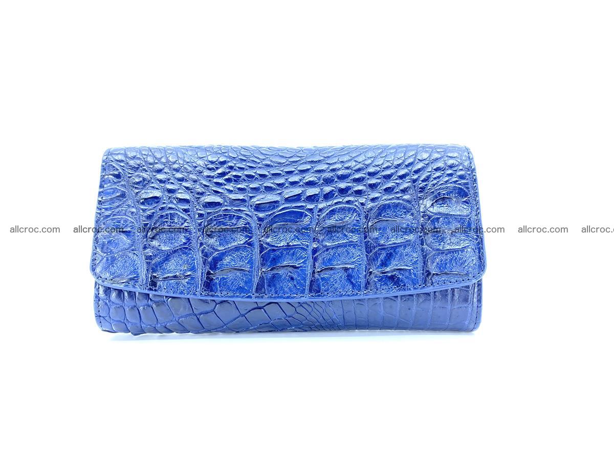 Genuine Crocodile skin trifold wallet, long wallet for women 472 Foto 0