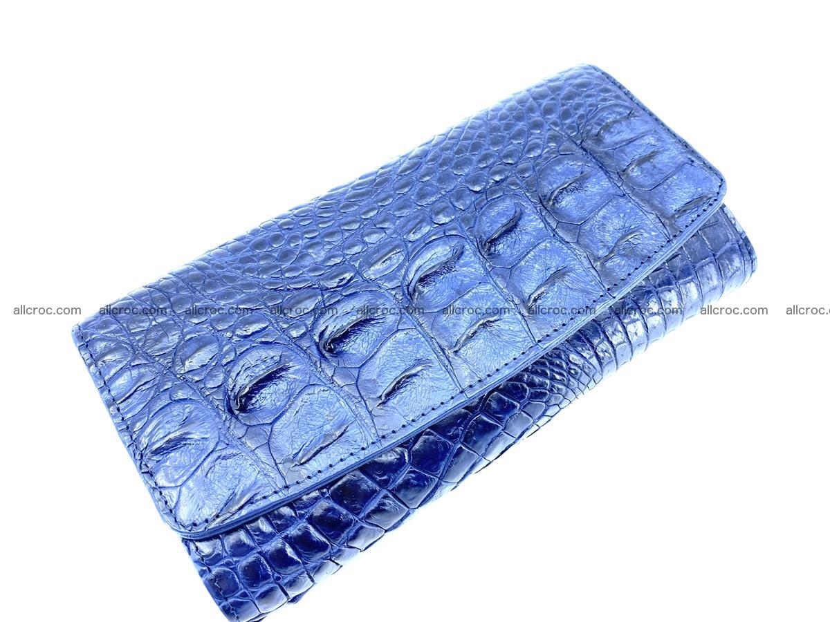 Genuine Crocodile skin trifold wallet, long wallet for women 472 Foto 2