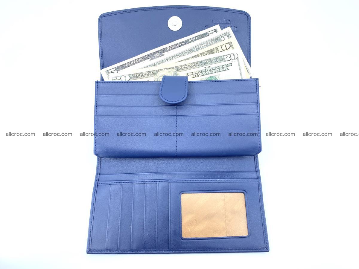 Genuine Crocodile skin trifold wallet, long wallet for women 472 Foto 4