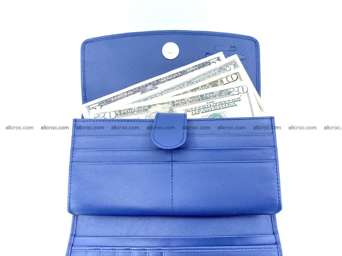 Genuine Crocodile skin trifold wallet, long wallet for women 472 Foto 5