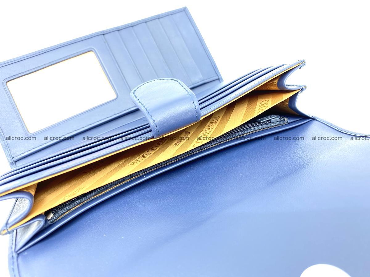 Genuine Crocodile skin trifold wallet, long wallet for women 470 Foto 7