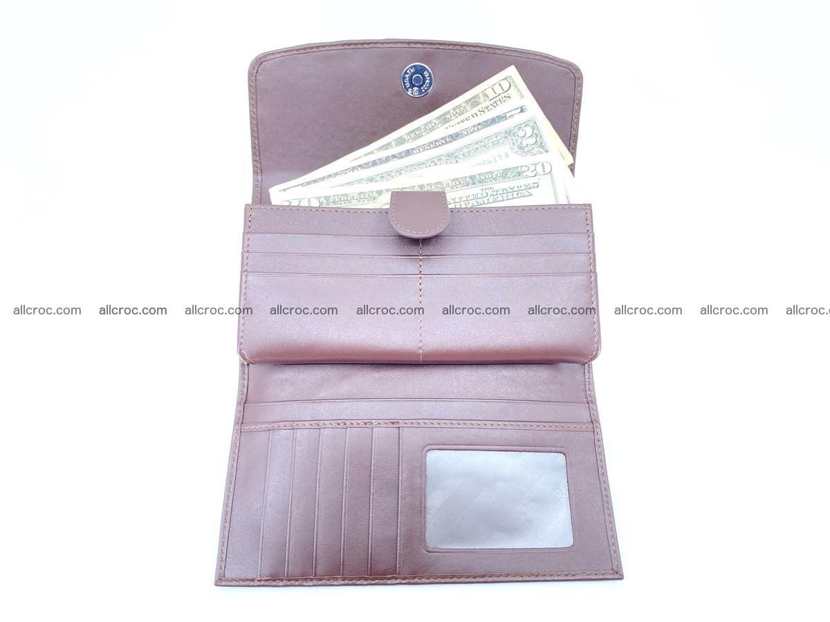 Genuine Crocodile skin trifold wallet, long wallet for women 462 Foto 6