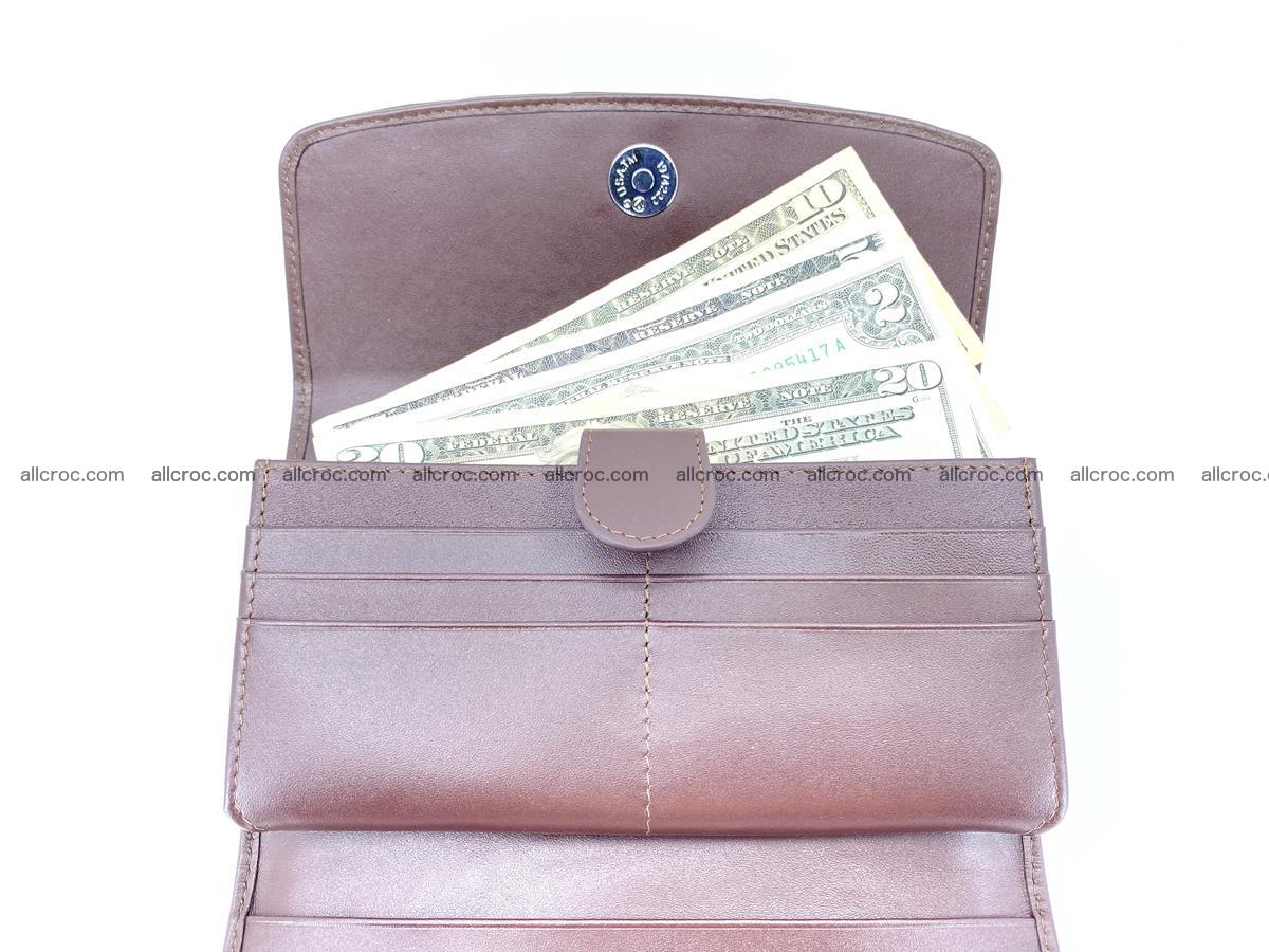 Genuine Crocodile skin trifold wallet, long wallet for women 462 Foto 7