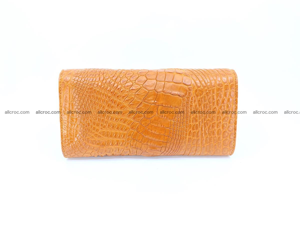Genuine Crocodile skin trifold wallet, long wallet for women 480 Foto 1
