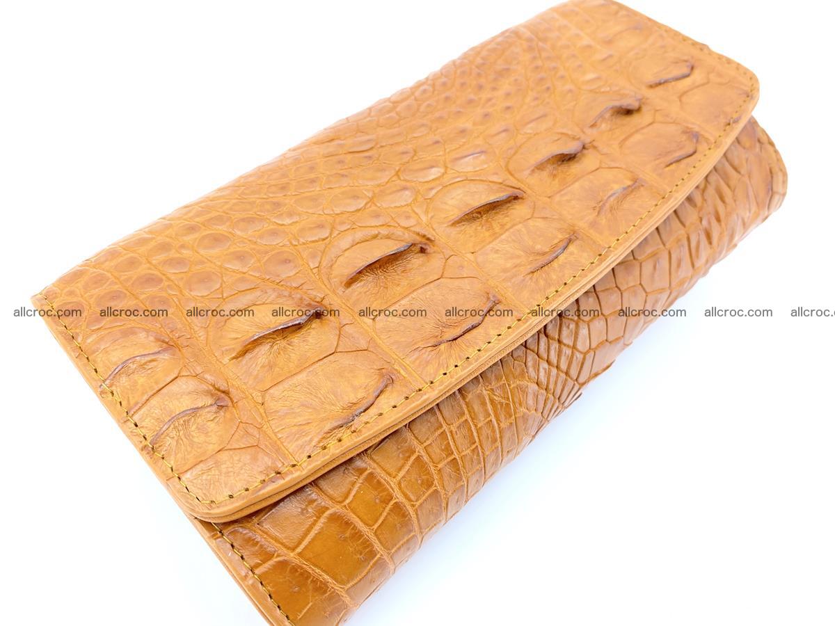 Genuine Crocodile skin trifold wallet, long wallet for women 480 Foto 2