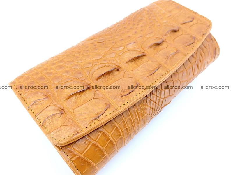 Genuine Crocodile skin trifold wallet, long wallet for women 480