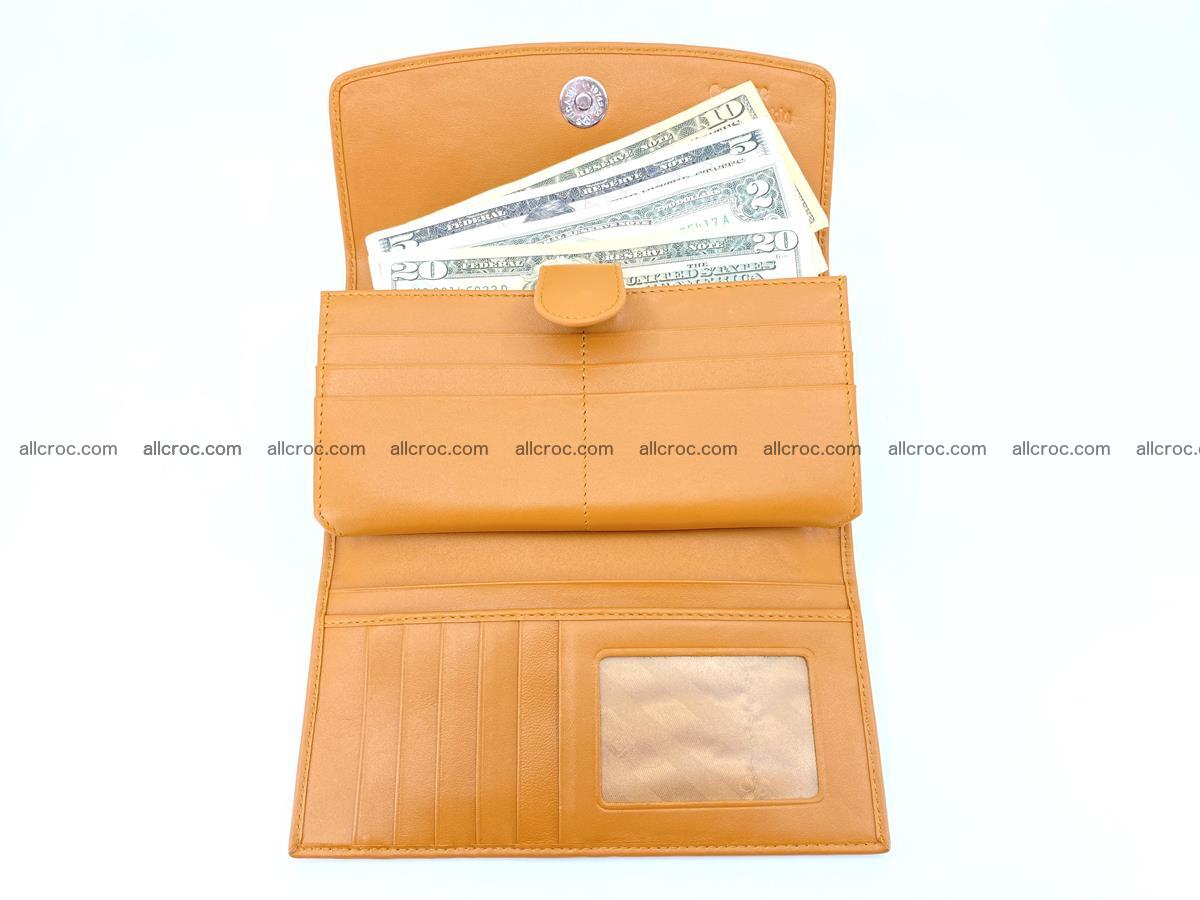 Genuine Crocodile skin trifold wallet, long wallet for women 480 Foto 4