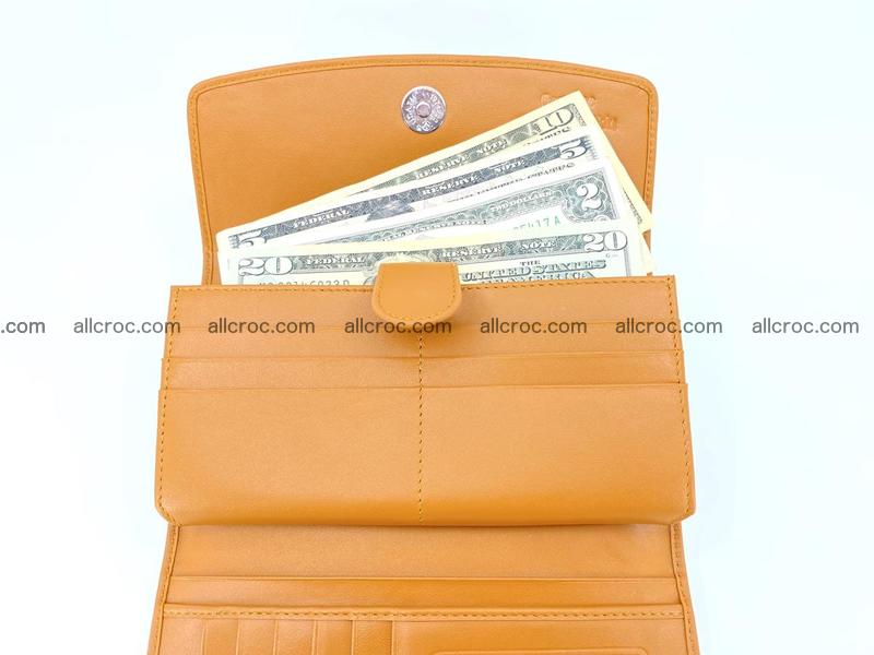 Genuine Crocodile skin trifold wallet, long wallet for women 480