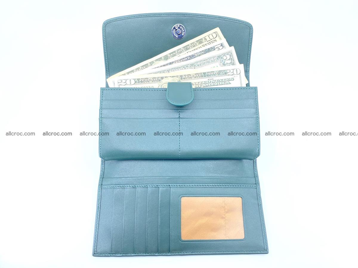 Genuine Crocodile skin trifold wallet, long wallet for women 479 Foto 5
