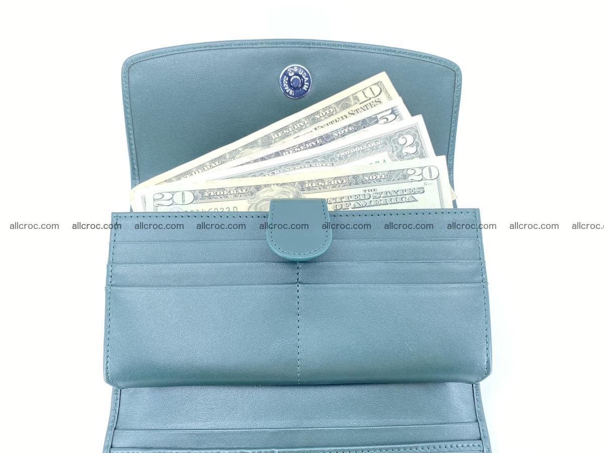 Genuine Crocodile skin trifold wallet, long wallet for women 479 Foto 6