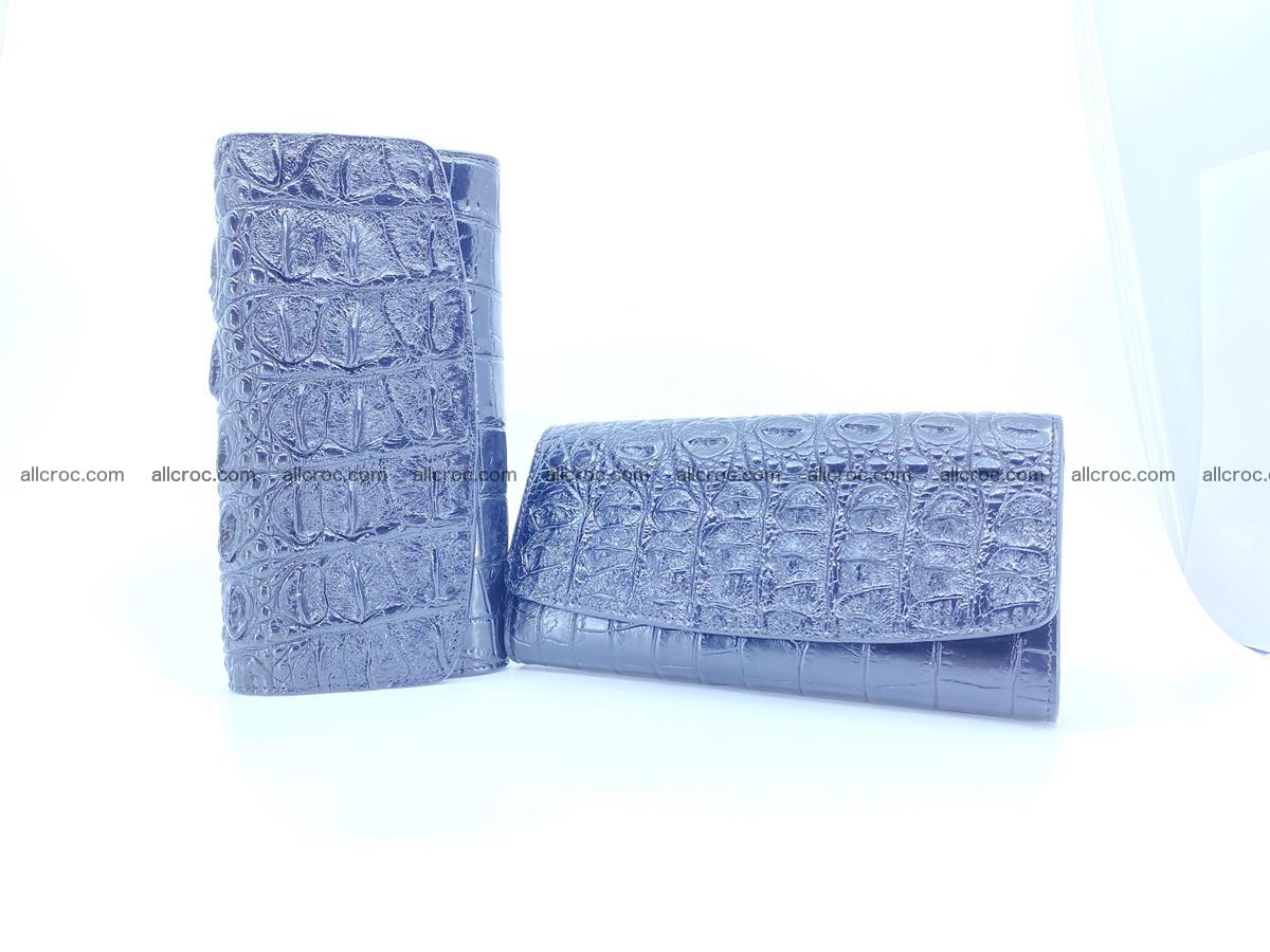 Genuine Crocodile skin trifold wallet, long wallet for women 466 Foto 9
