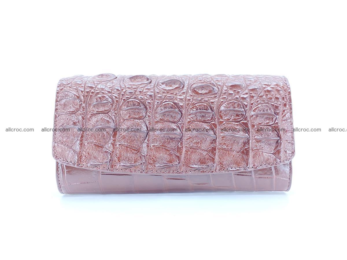 Genuine Crocodile skin trifold wallet, long wallet for women 462 Foto 0