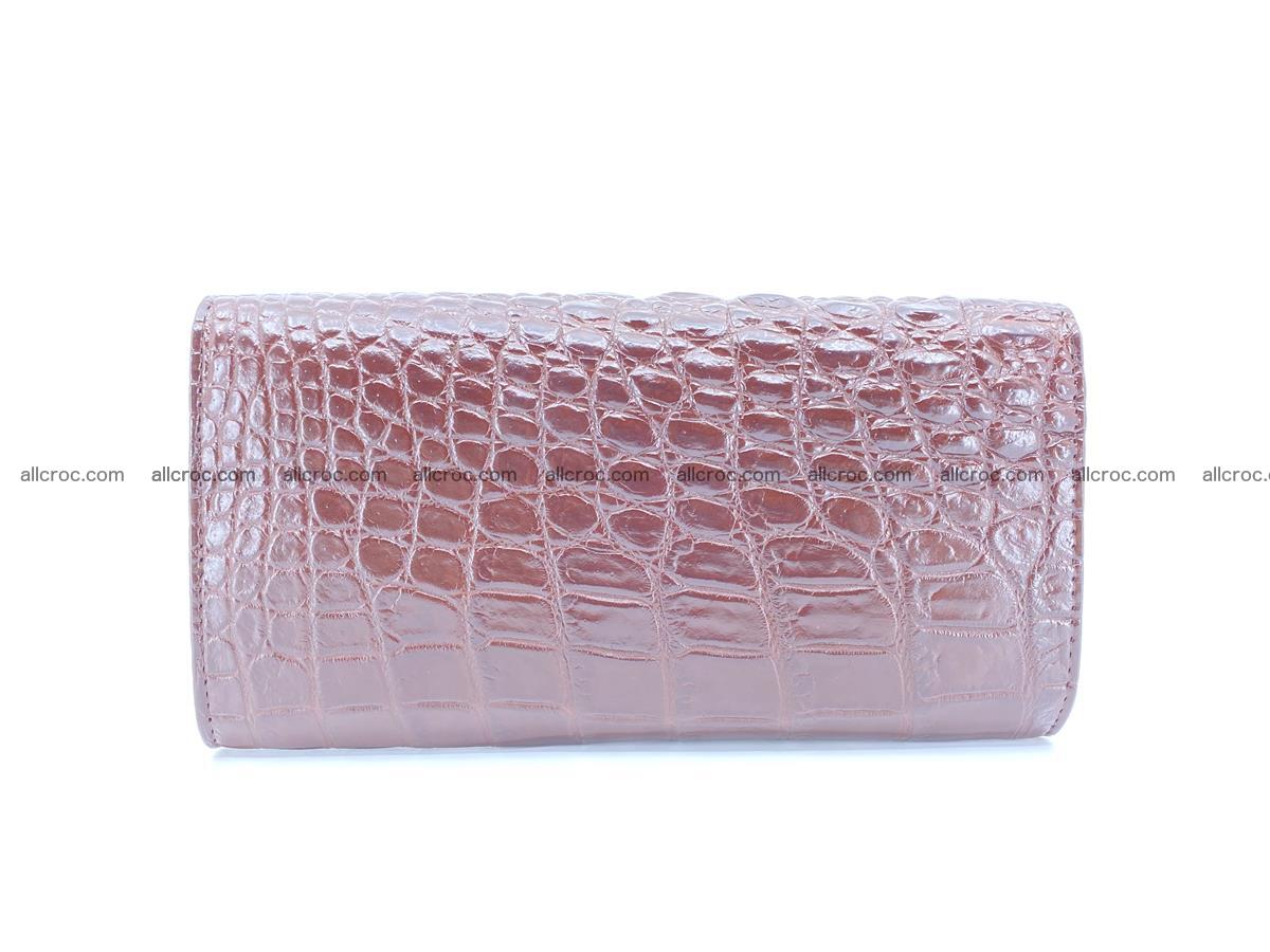 Genuine Crocodile skin trifold wallet, long wallet for women 462 Foto 1