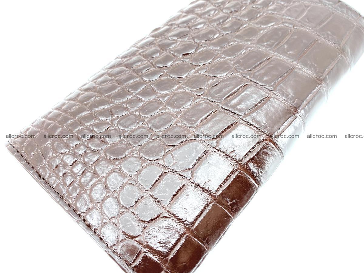 Genuine Crocodile skin trifold wallet, long wallet for women 462 Foto 4
