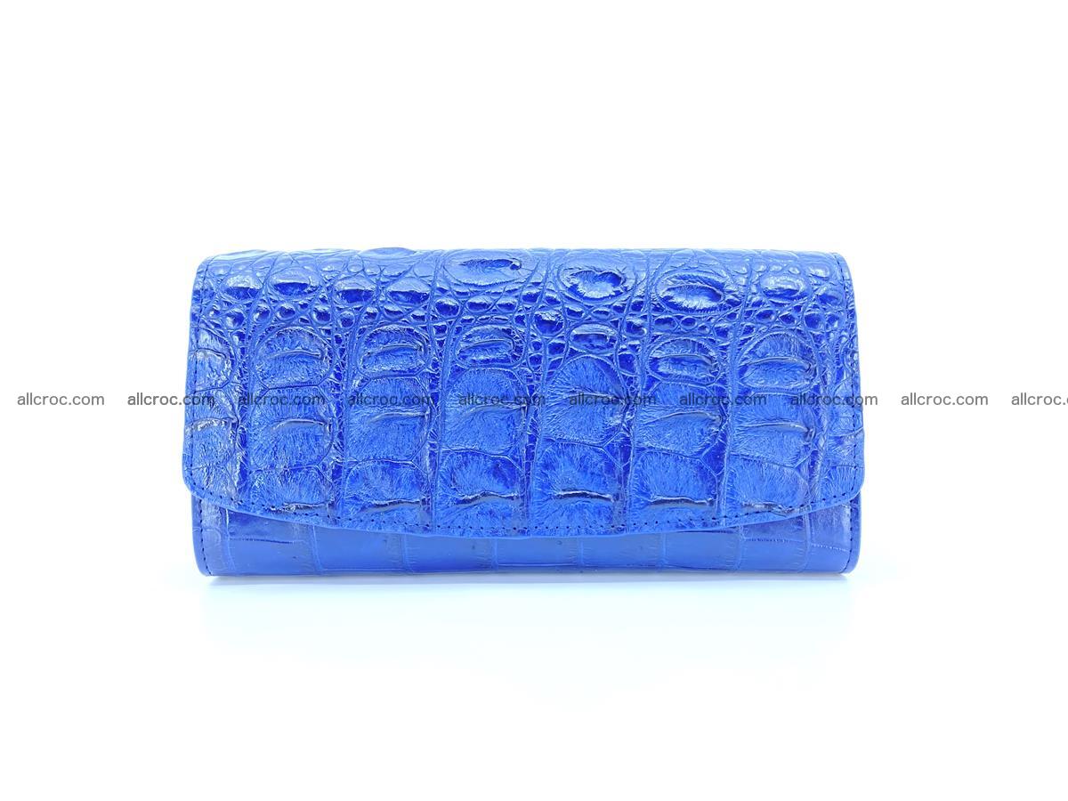 Genuine Crocodile skin trifold wallet, long wallet for women 470 Foto 0