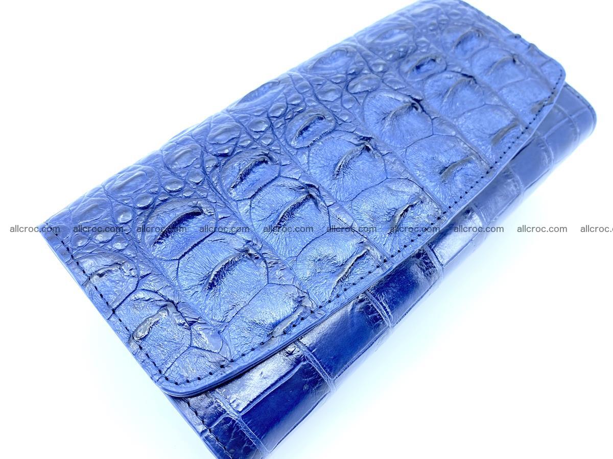 Genuine Crocodile skin trifold wallet, long wallet for women 470 Foto 2