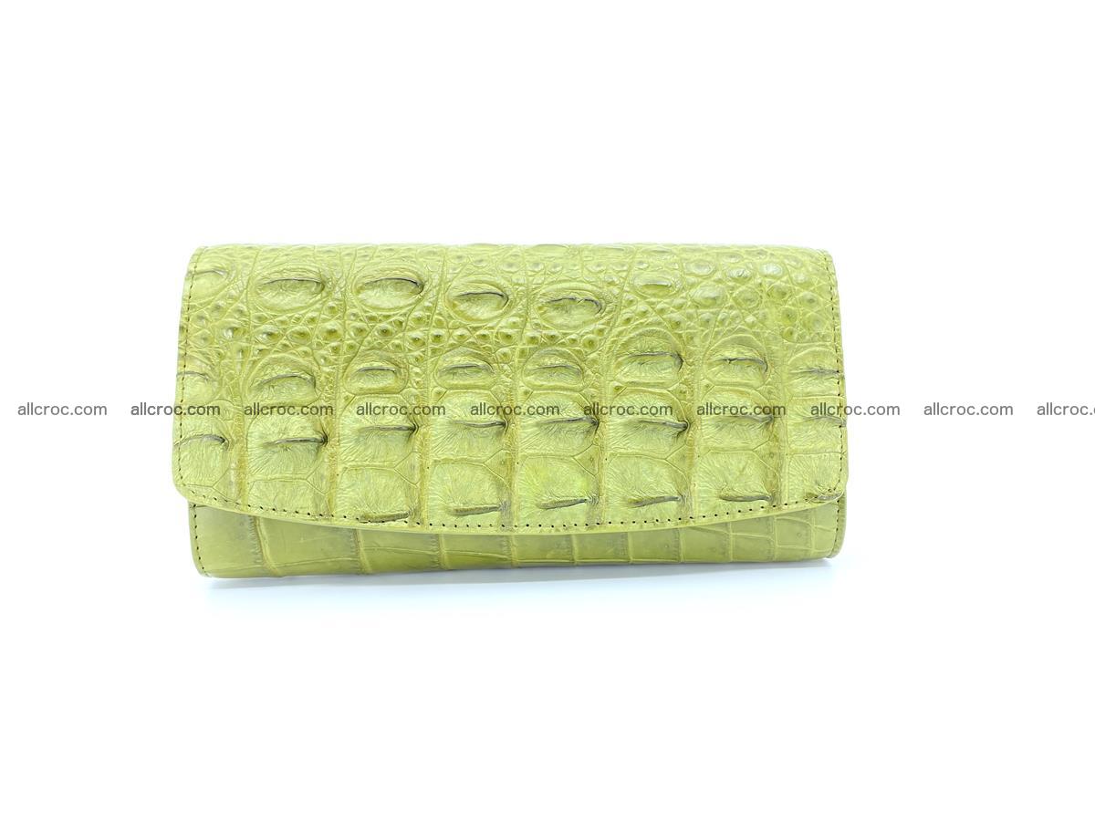 Genuine Crocodile skin trifold wallet, long wallet for women 482 Foto 0