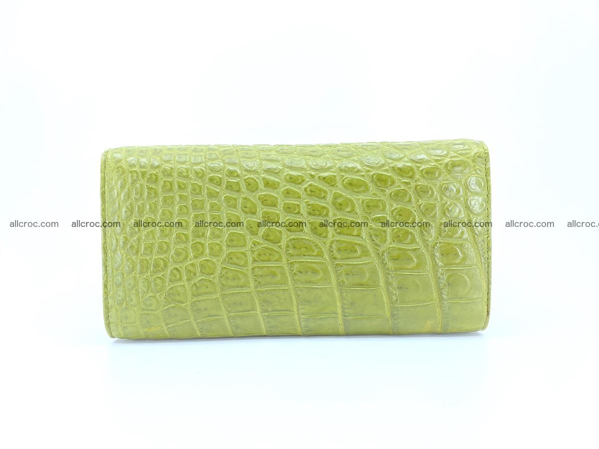 Genuine Crocodile skin trifold wallet, long wallet for women 482 Foto 1