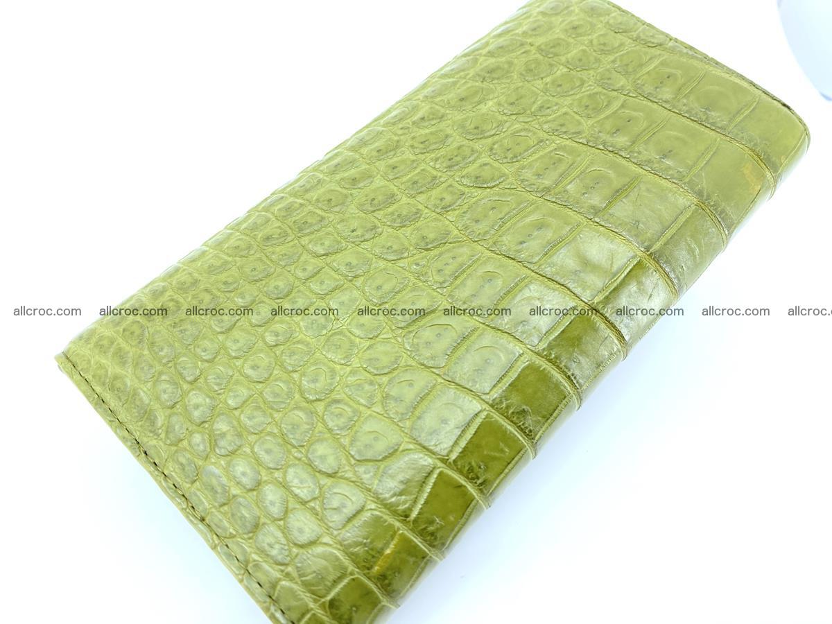 Genuine Crocodile skin trifold wallet, long wallet for women 482 Foto 3