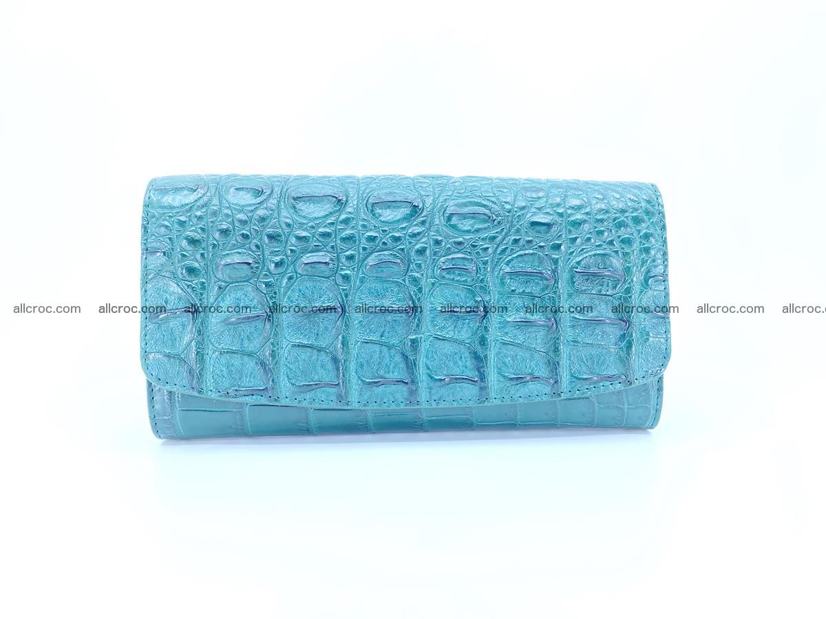 Genuine Crocodile skin trifold wallet, long wallet for women 479 Foto 0