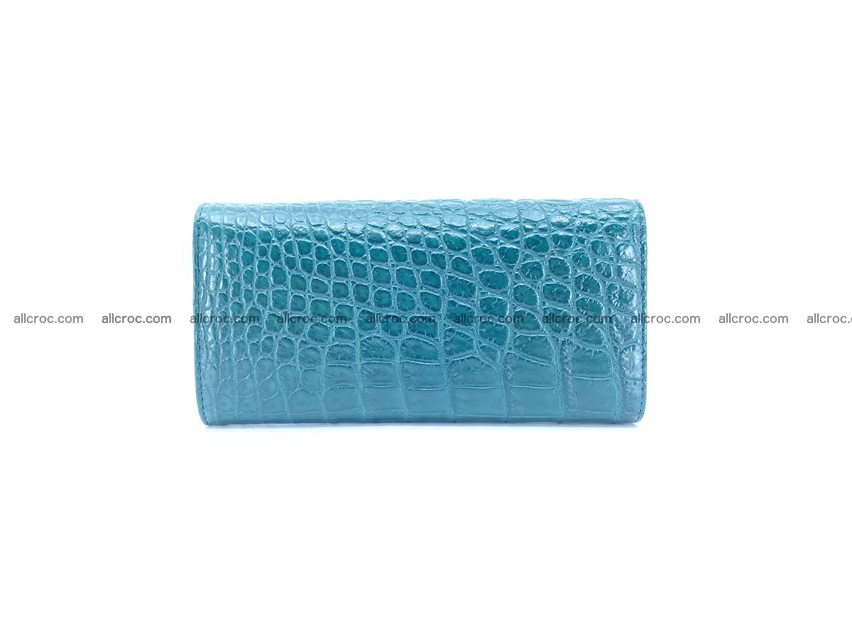Genuine Crocodile skin trifold wallet, long wallet for women 479 Foto 1