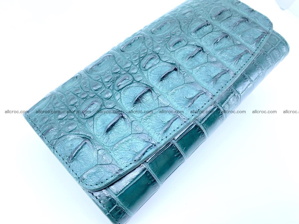 Genuine Crocodile skin trifold wallet, long wallet for women 479 Foto 2